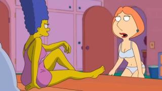 Lesbian Crossover Marge Simpson and Lois Griffin 4