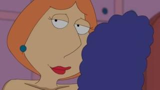 Lesbian Crossover Marge Simpson and Lois Griffin 7