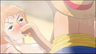 One Piece Porn Luffy Heats up Nami 8
