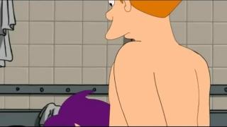Futurama Porn Shower Threesome 6