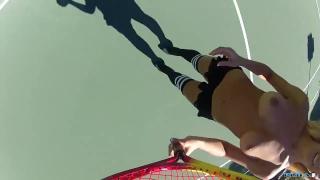 Dani Daniels Topless Tennis Fun - Scene 1 12