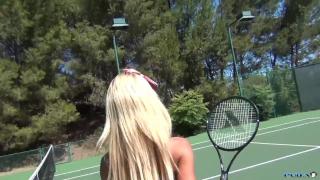 Dani Daniels Topless Tennis Fun - Scene 1 2