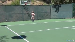 Dani Daniels Topless Tennis Fun - Scene 1 5