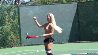 Dani Daniels Topless Tennis Fun - Scene 1 7