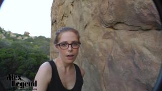 Petite Hikers get Bomparded by Cock Outdoor POV 2
