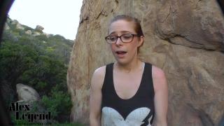 Petite Hikers get Bomparded by Cock Outdoor POV 3