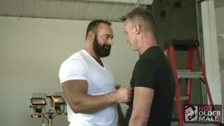 Daddy Scott Gets Muscle Bear Brad Kalvo's Fat Cock 2