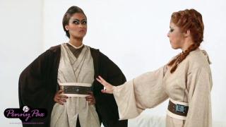 Star Wars Cosplay uses on the Pussy - Interracial 1