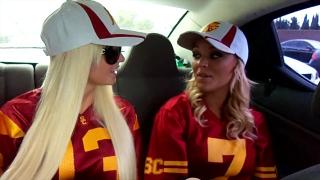 Rikki six & Alexis Monroe have a Creampie Party after a College Football 1