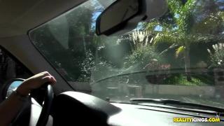 Dirty Road Trip: Dani Daniels & Abigail Mac Lesbian Car Sex 4