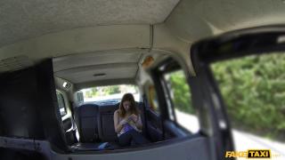 Redhead Gets Horny and Wet in a Taxi 1