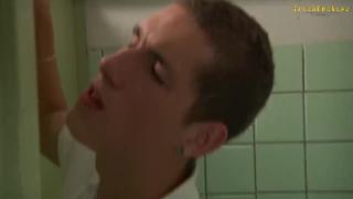Gloryhole Action in a Toilet