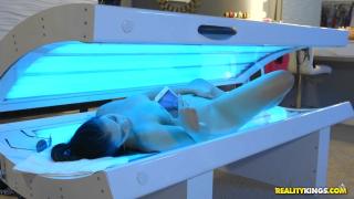 Hot Latina Teen Violet Starr Gets Caught Masturbating in Solarium 4