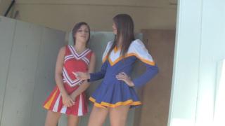 Hot Teen Cheerleaders from Rival Schools Ditch Practice for Lesbian Sex 2