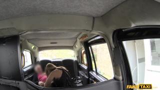 Amazing Brunette MILF Pays Taxi Driver with a Blowjob 4