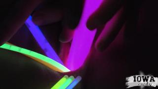 27 Year old Raquel Glowstick Gaping and Masturbating Kink Video 9