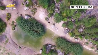 Public Beach Sex of Young Couple is Watched by Aerial Drone - XCZECH.com 3