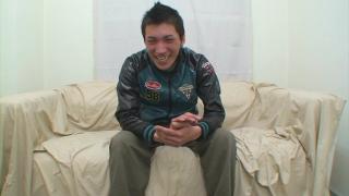 Horny Japanese Biker Shoots his Hot Load all over his Chest 3