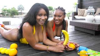 Threesome with Ebony Queens 1