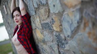 Daphne Angel - on the Wall - Showing Tits in the Public - XCZECH.com 11