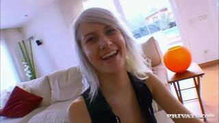 Blonde Lora Row gives POV Blowjob before getting Face Slapped by Dick 2