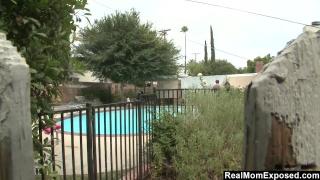 RealMomExposed – Hot MILF by the Pool Invites Waterboy in on a Hot Day. 4