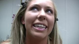 Eighteen Year old Blonde Gets Picked up for Facial 5