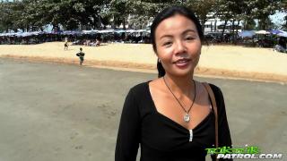 I Met this Small Tittied Thai Girl on the Beach and then Fucked her 3