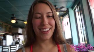 Teen Kimber Lee Gets taken to the Beach and Blows her Man in the Car! 3
