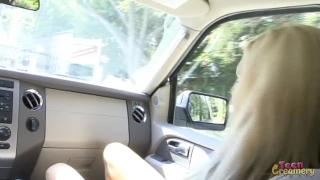 Sexy Blonde with Car Trouble Gets Fucked Hard and Facialed 6