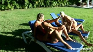 Two Horny Couples have Sex Outdoors under the Bright Caribbean Sun 9