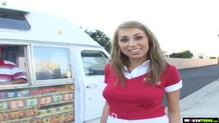 BrokenTeens - Schoolgirl Gets a Ride in an Ice Cream Truck. 2