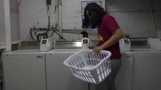 Lesbian Teen Picks up Cute Girl in the Laundry Room 1