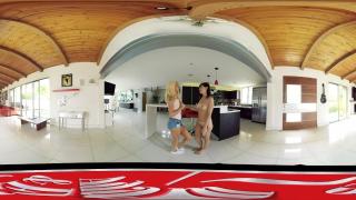 ADAM & EVE - VR EXHIBITIONIST MILF WIFE FUCKS HER HOT BLONDE MAID 4
