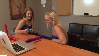 Two Hot Women Screwing in the Office 2