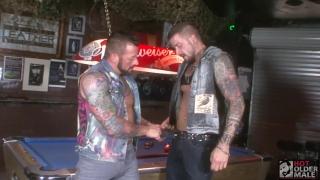 Muscle Daddies Hugh Hunter and Dolf Dietrich Fuck Pool (table) Side 1