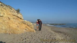 Hot Skinny Teen Carol Vega Fucked Hard Doggy on the Beach 1