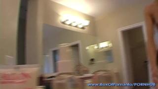 Make up then Big Vibrator Play in her Bathroom! Sophie Strauss at Home! 1