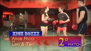 KiCK BOX in the ASS of a NICE ITALIAN BITCH!!! REAL TIME. 1