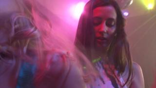 Lesbians Arya Fae and Georgia Jones Lick Pussy on Club Dance Floor 2