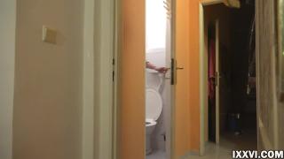 Sexy Exgirlfriend Sucking Dick in the Toilet and Fuck in the Bedroom 1