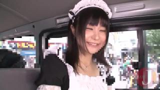 Japanese Girl in Maid Costume Gets Creampied by Stranger 1