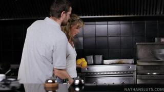 Badass Kitchen - Alysa Gap - Lets the Cook Sticks Veggies & his up her Ass 2