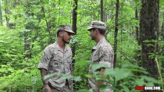 Hot Marines with Big Dicks Meet up and Fuck in the Woods 1