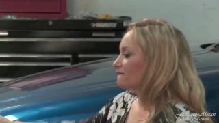 Busty Blonde in Stockings Fucked by the Mechanic 1