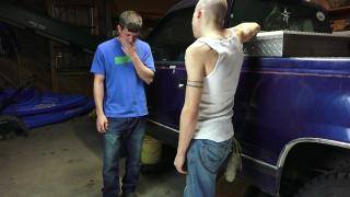 Dirty Mechanic Cons Boy into Fucking him up the Ass 1