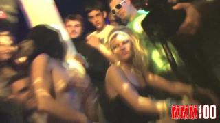 Crazy Girl getting Naked and getting really Hot in a Public Night Club 4