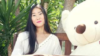 Japanese Porn Star Katana Interview and Sex with a Teddy Bear, Cum in Mouth 5