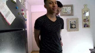 Young Latino Boys Hook up in Kitchen and Fuck around 3