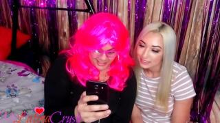 Latina MILF Lets Blonde Suck Husbands Cock POV & Takes Selfies 9